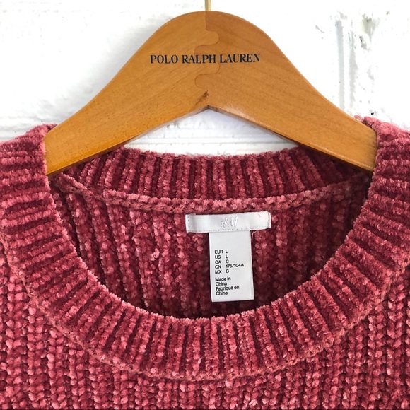 H & M Chenille Sweater Size Large - Fits like a Medium - Picture 4 of 4